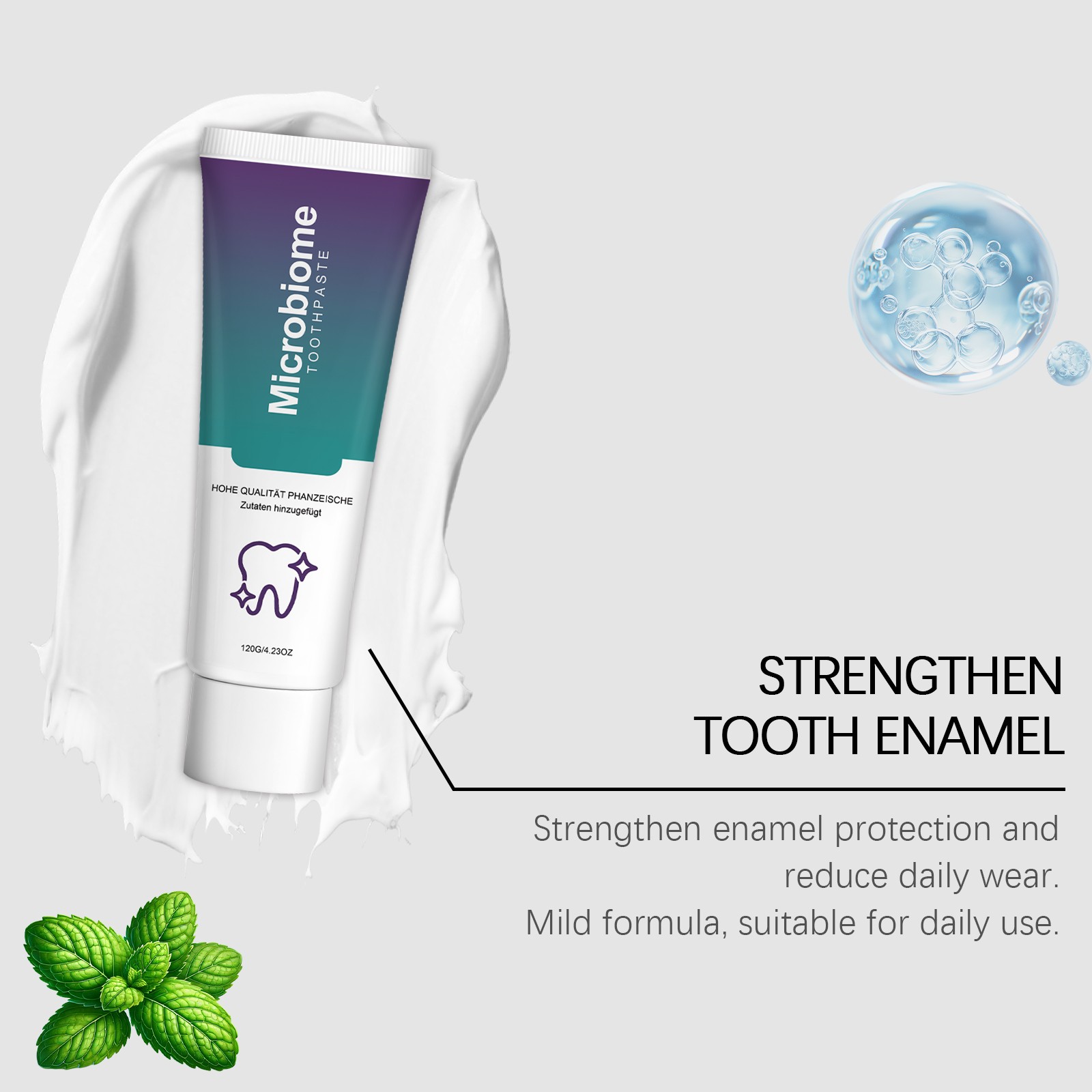 7.5% Hydroxyapatite Toothpaste Remove Yellow Tooth Stains For Sensitive Teeth
