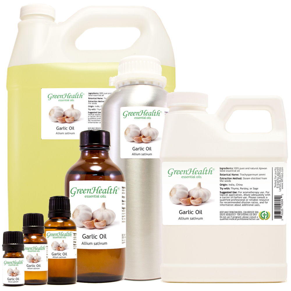 Garlic Essential Oil 100% Pure Many Sizes Free Shipping