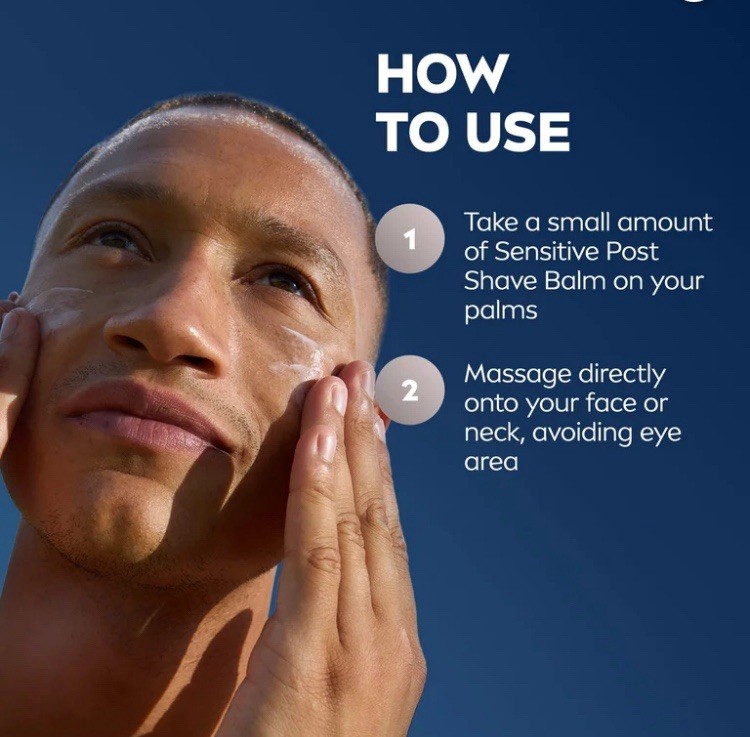 NIVEA MEN Sensitive Aftershave Balm Chamomile Alcohol-Free 3.3 fl oz