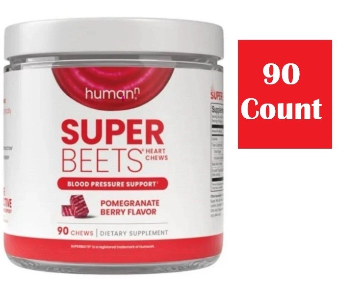 HumanN SuperBeets Heart Chews Pomegranate Berry 90 Count