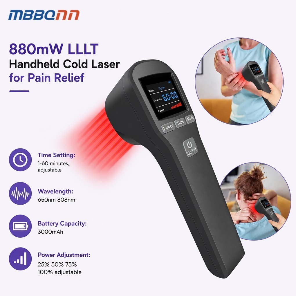 20 Diode Handheld Cold Laser Therapy for Post Workout Soreness and Muscle Repair