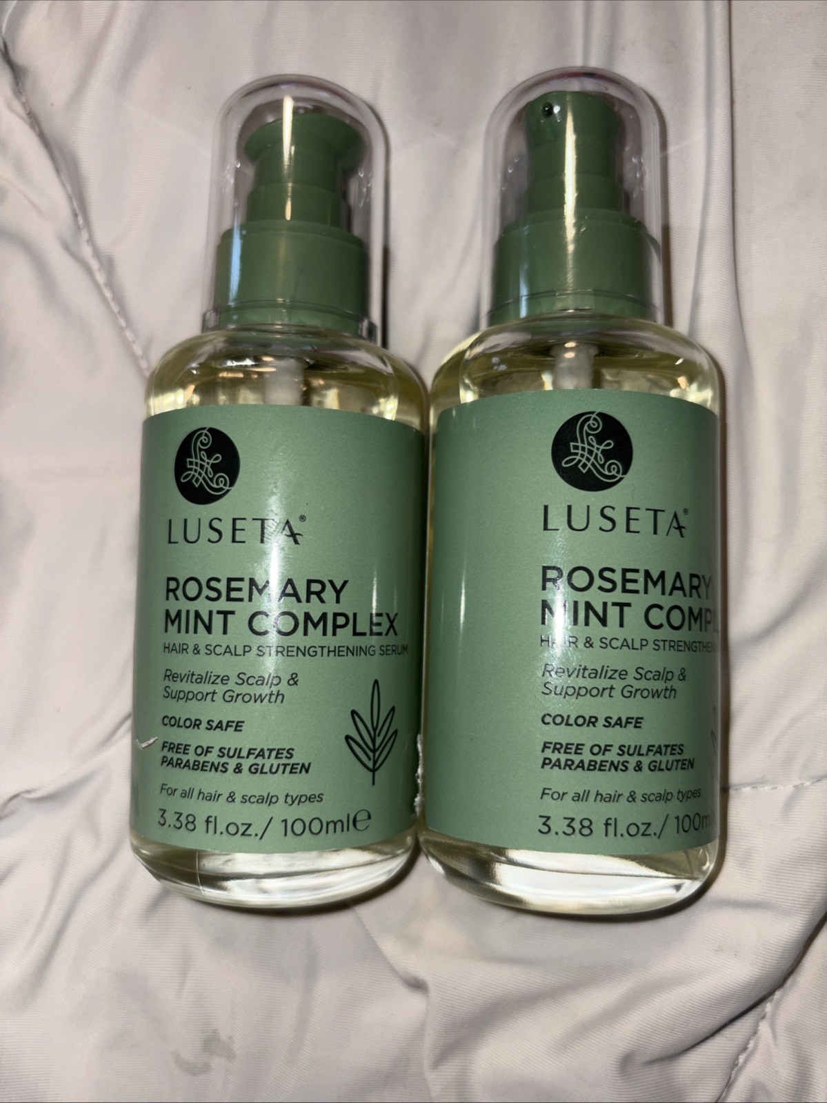 2 Luseta Rosemary Mint Complex Hair & Scalp Strengthening Serum 3.38 fl oz