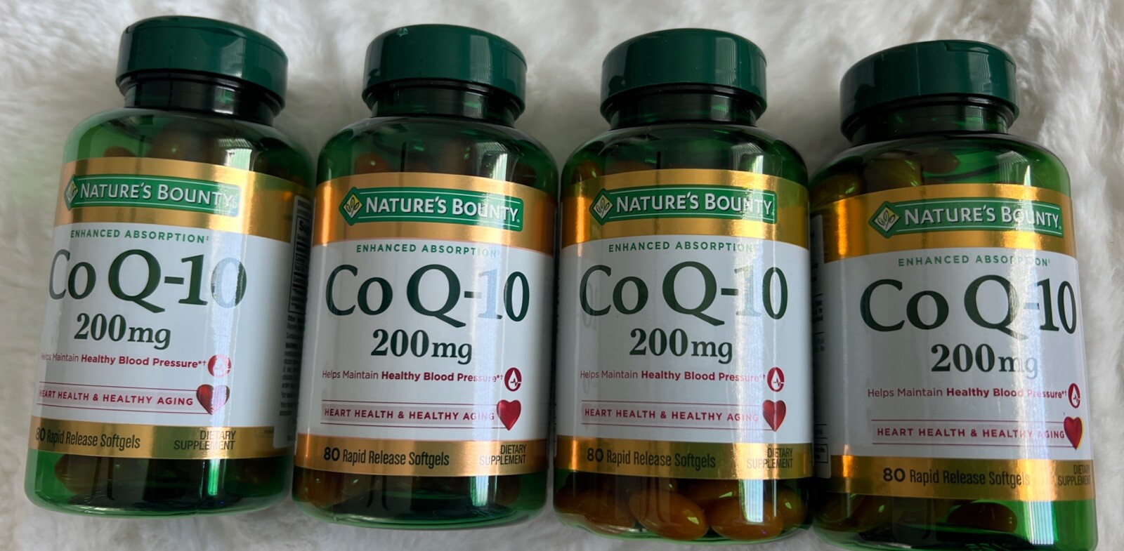 Nature’s Bounty CoQ10 200 mg 80 Softgels x4 Total 320 Exp 2027+ Price Reduced