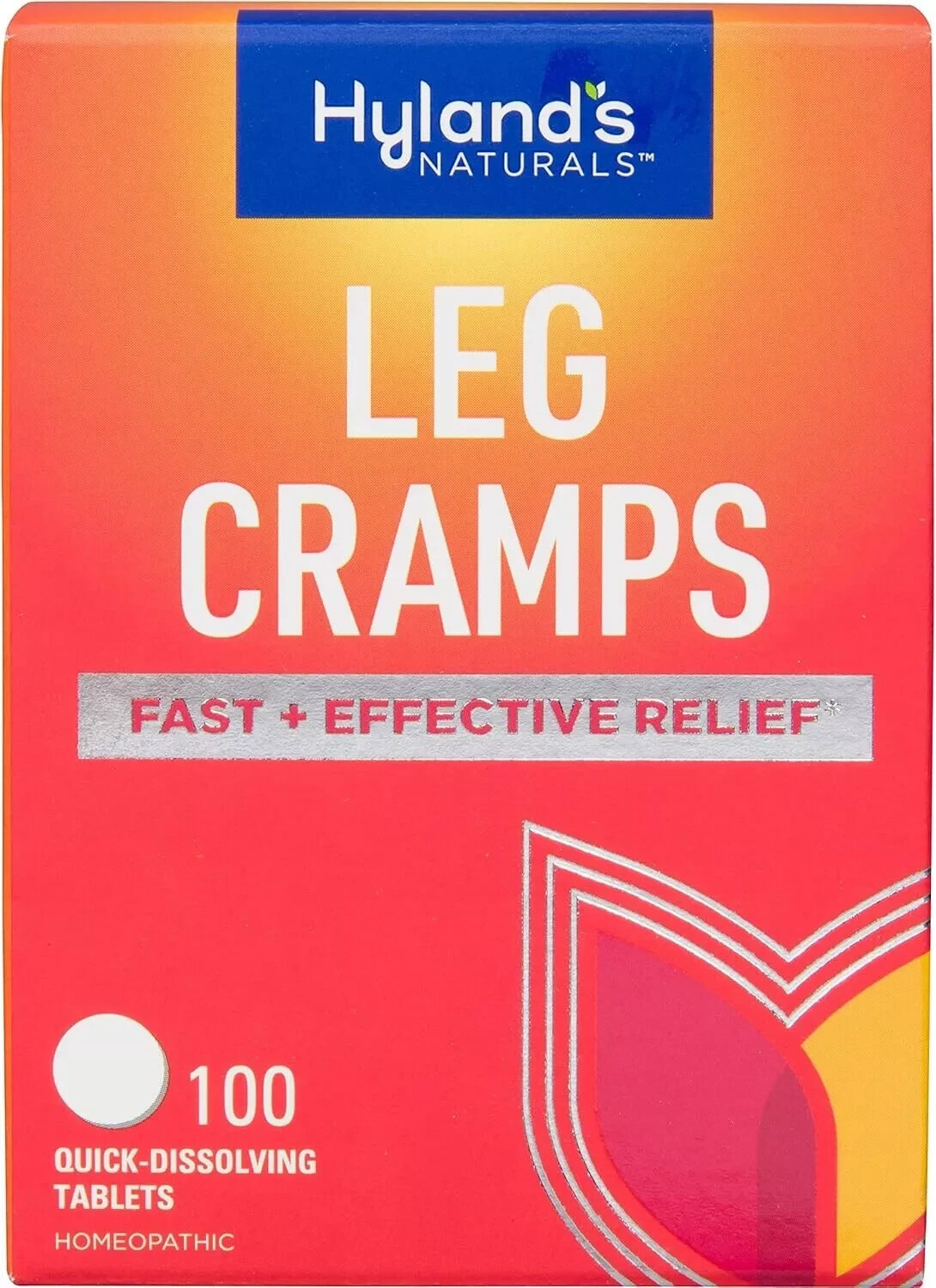 Hyland’S Leg Cramps Quick Dissolving Tablets Natural Pain Relief No Flavor 100Ct