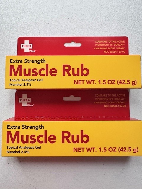 Set of 2 Thera Plus Extra Strength Muscle Rub 1.5oz