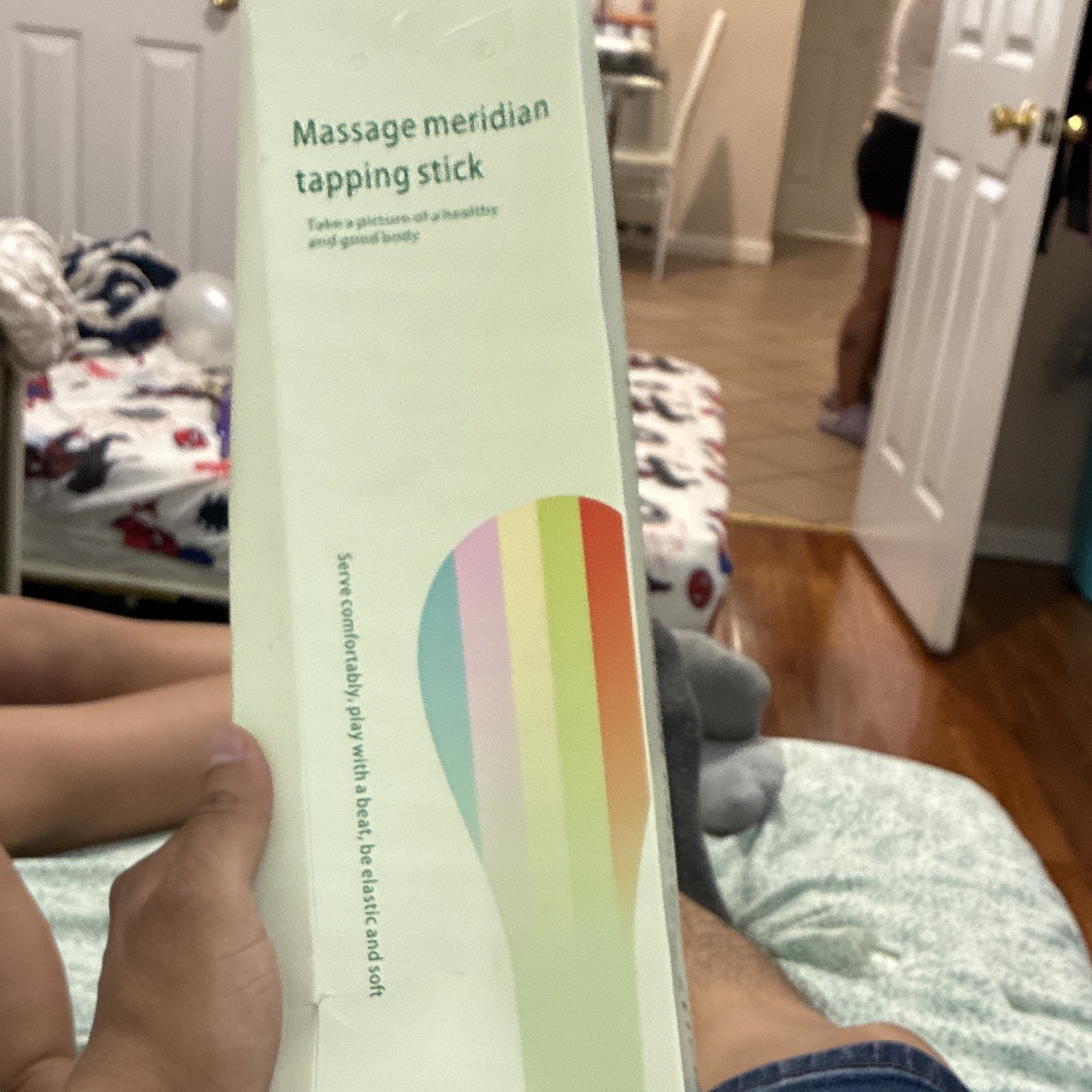 Handheld Massage Wand Meridian Tapping Stick Full Body Massager, Battery 5V