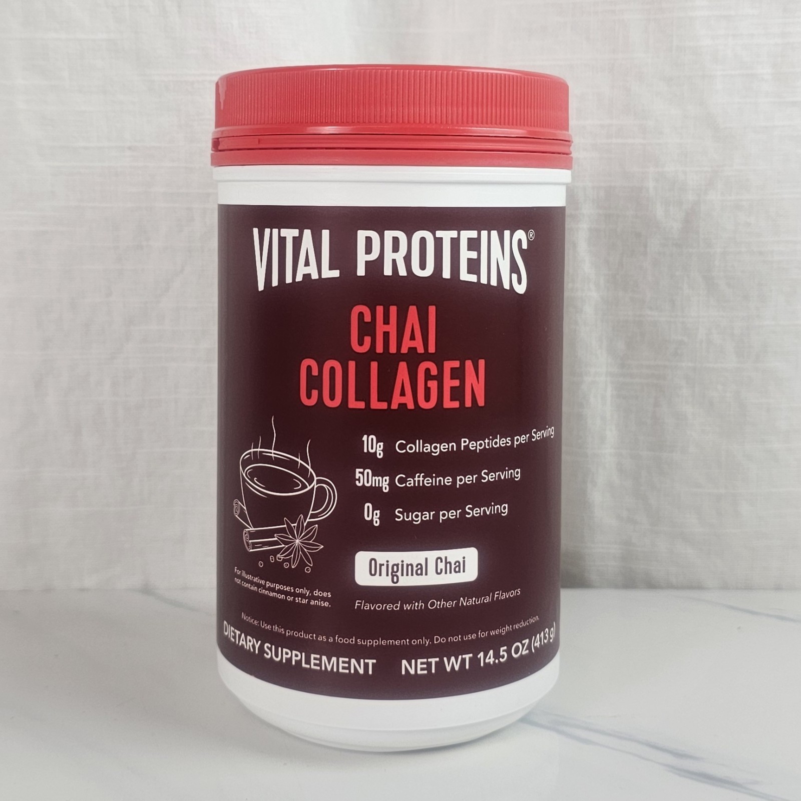Vital Proteins Collagen Peptides, Chai Tea, 14.5 oz NEW UNOPENED