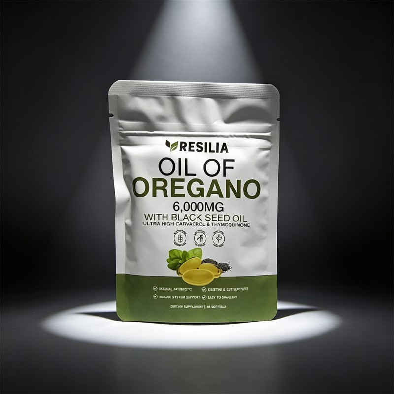3X with Oil of Oregano 6000mg Resilia Black Seed Oil Softgels – 60 Capsules