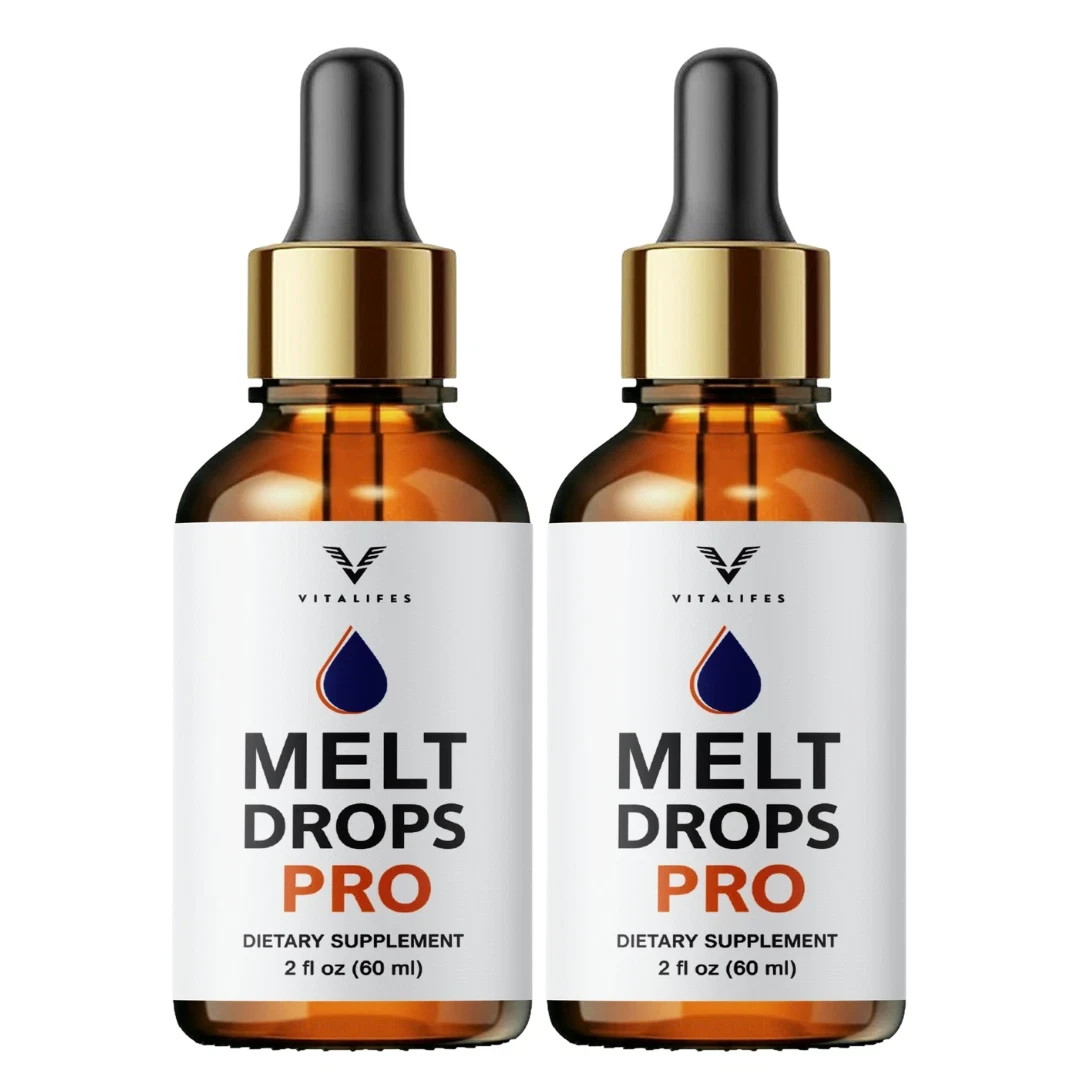 (2 Pack) Melt Drops Pro for Weight Loss Premium Fat Burning Support Formula