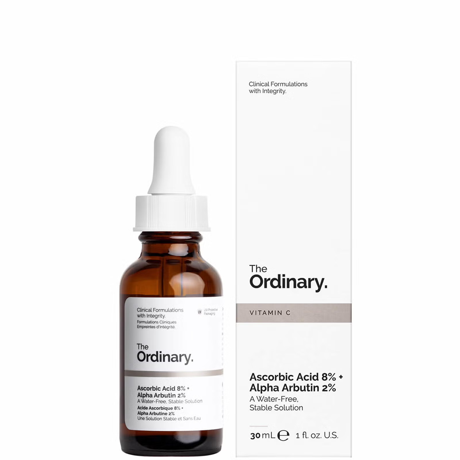 The Ordinary Ascorbic Acid 8% + Alpha Arbutin 2% – 30ml Brightening Serum