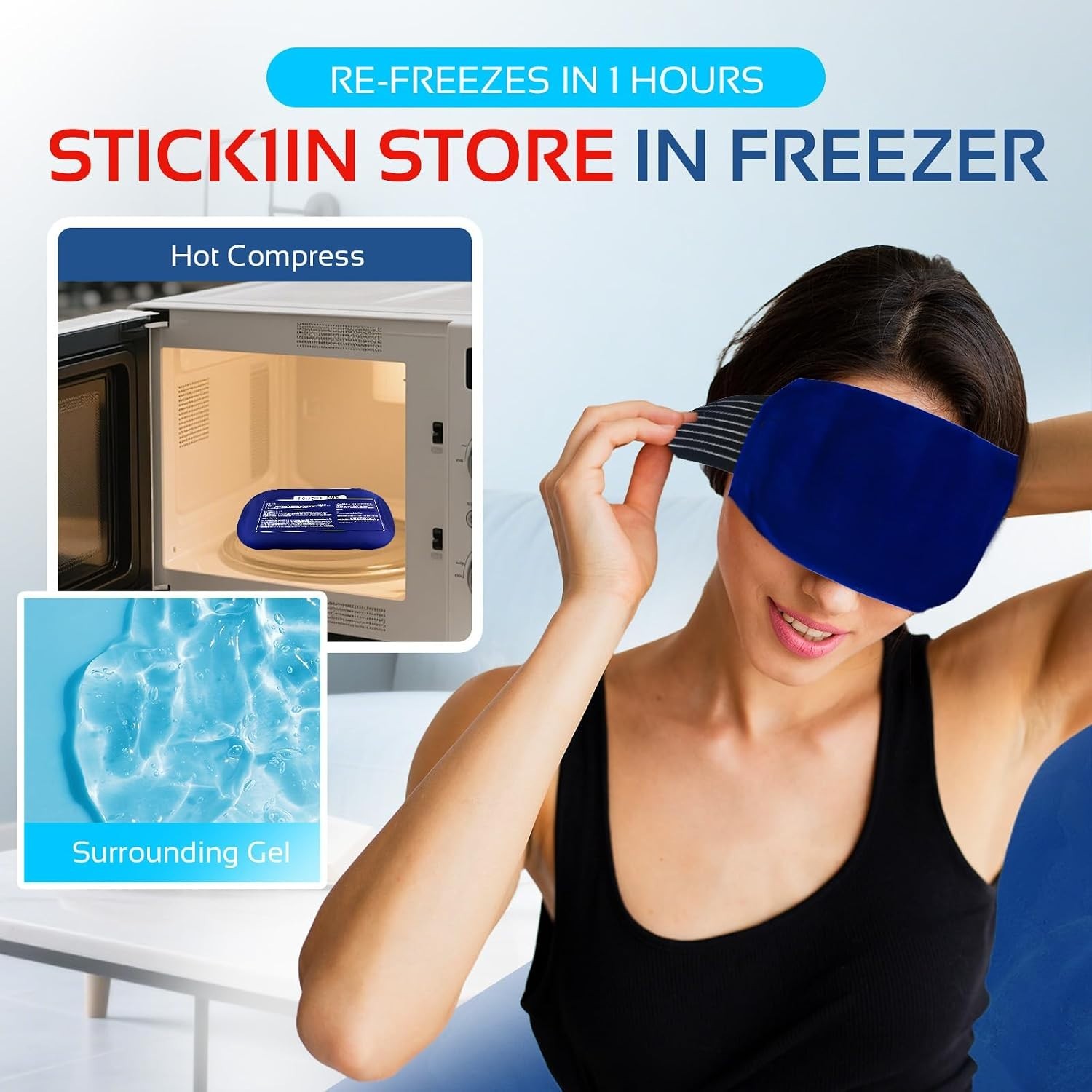 Reusable Ice Pack Set for Injuries Cold & Hot Therapy for Knee Shoulder Back
