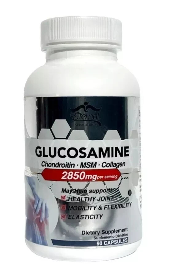 Glucosamine Chondroitin MSM & Collagen 2850 mg Eternal Spirit Beauty 90 Capsules