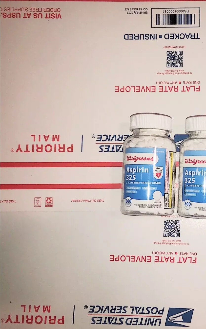 Walgreens Aspirin 325 mg Tablets, 500ct (Exp 01/25)