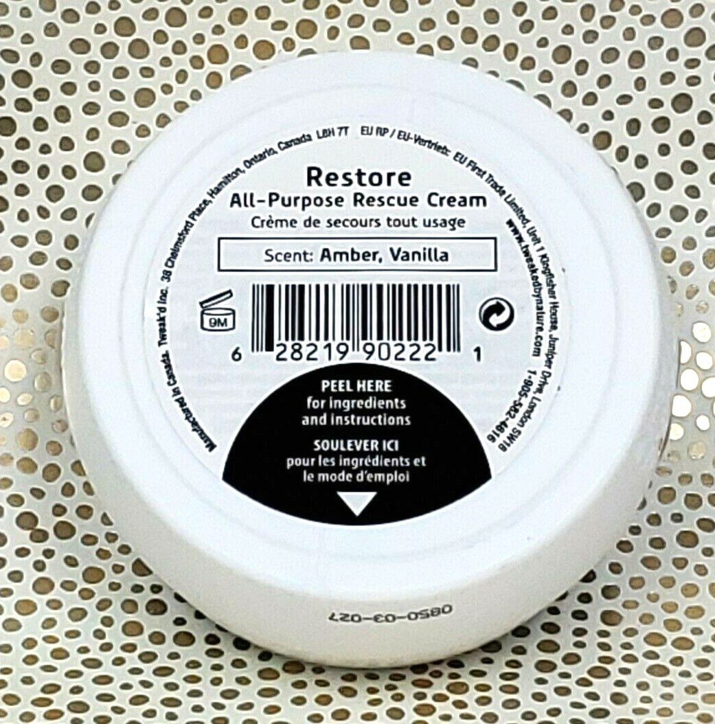 Tweak’d By Nature Restore All-Purpose Rescue Cream 5.25 oz | 148.8g CANADA NEW