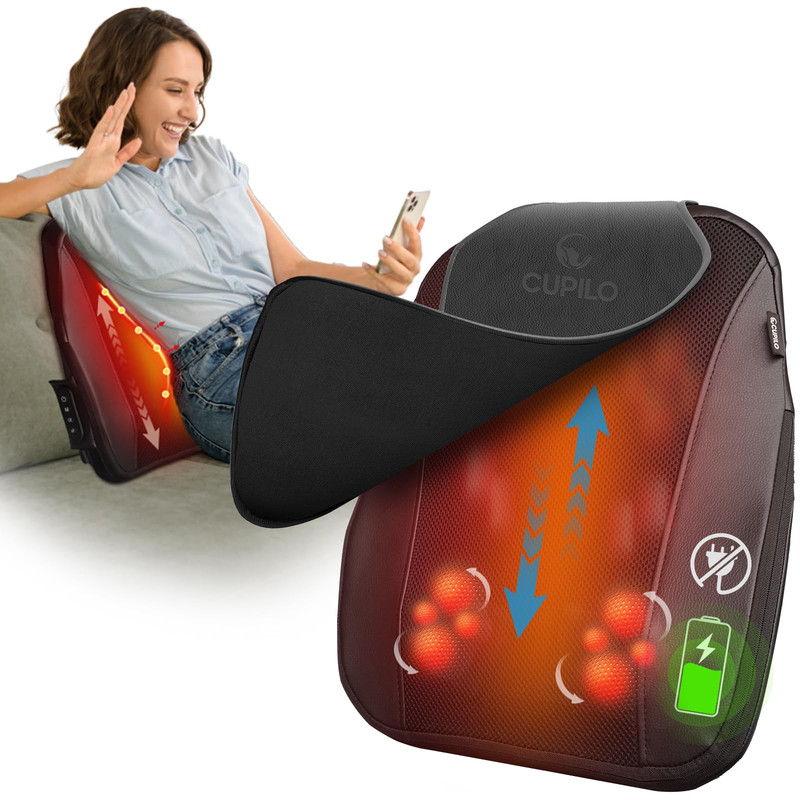 Cupilo Fsa Eligible Cordless Back Massager For Pain Relief Deep Tissue Hsa