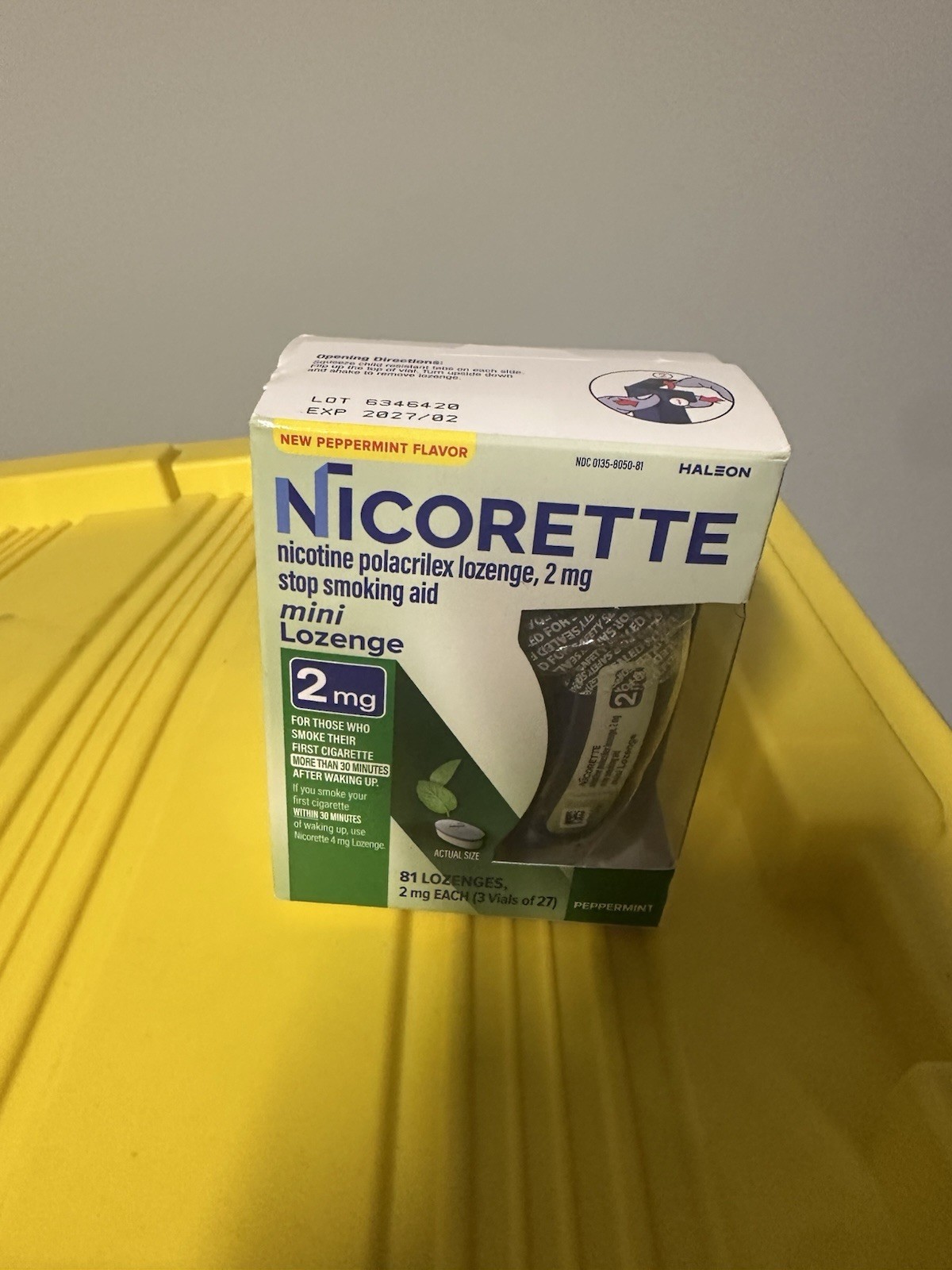 Nicorette Mini 81 Lozenges Mint 2mg
