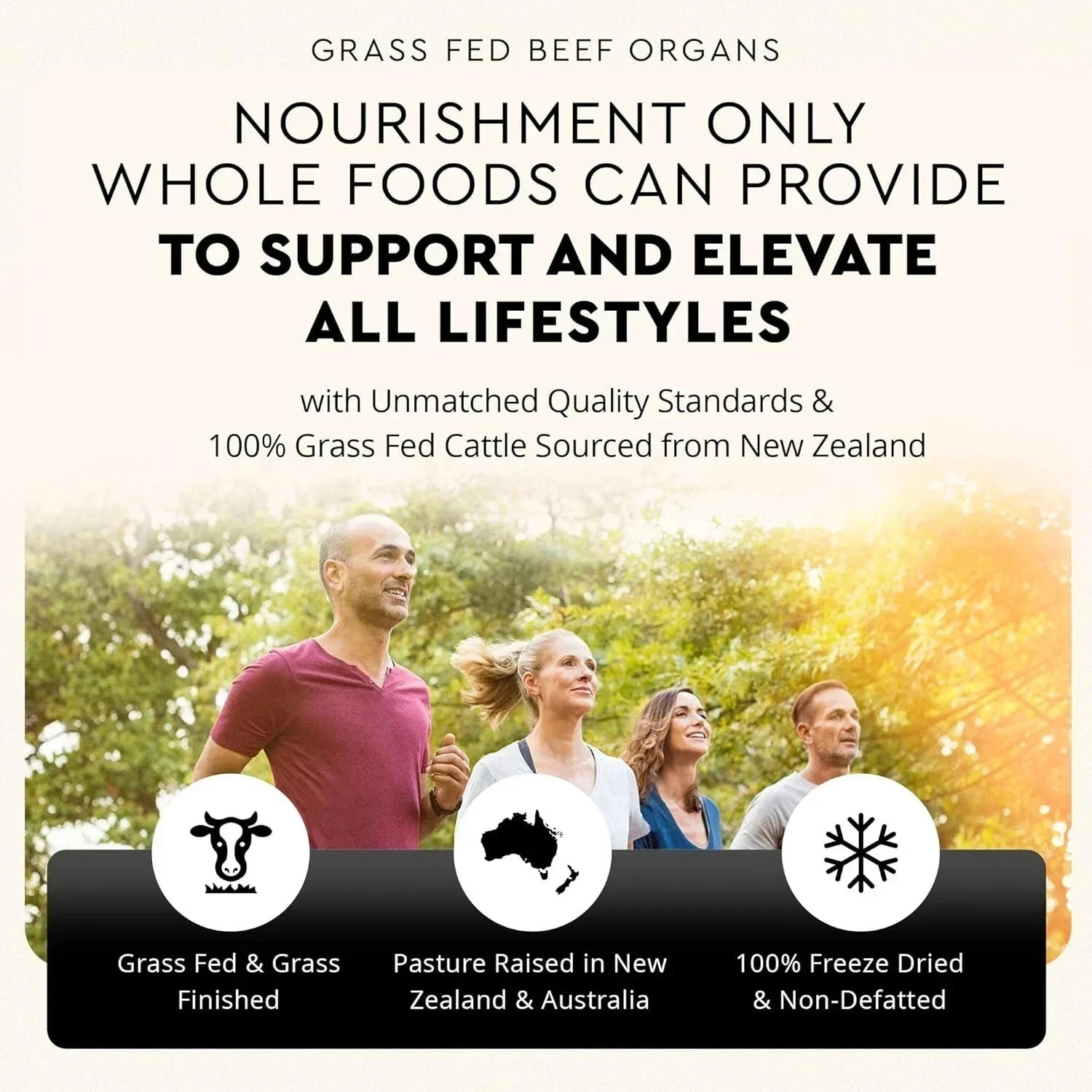 180 Capsules Ancestral Supplements Grass Fed Beef Organ Supplement-3 bottles