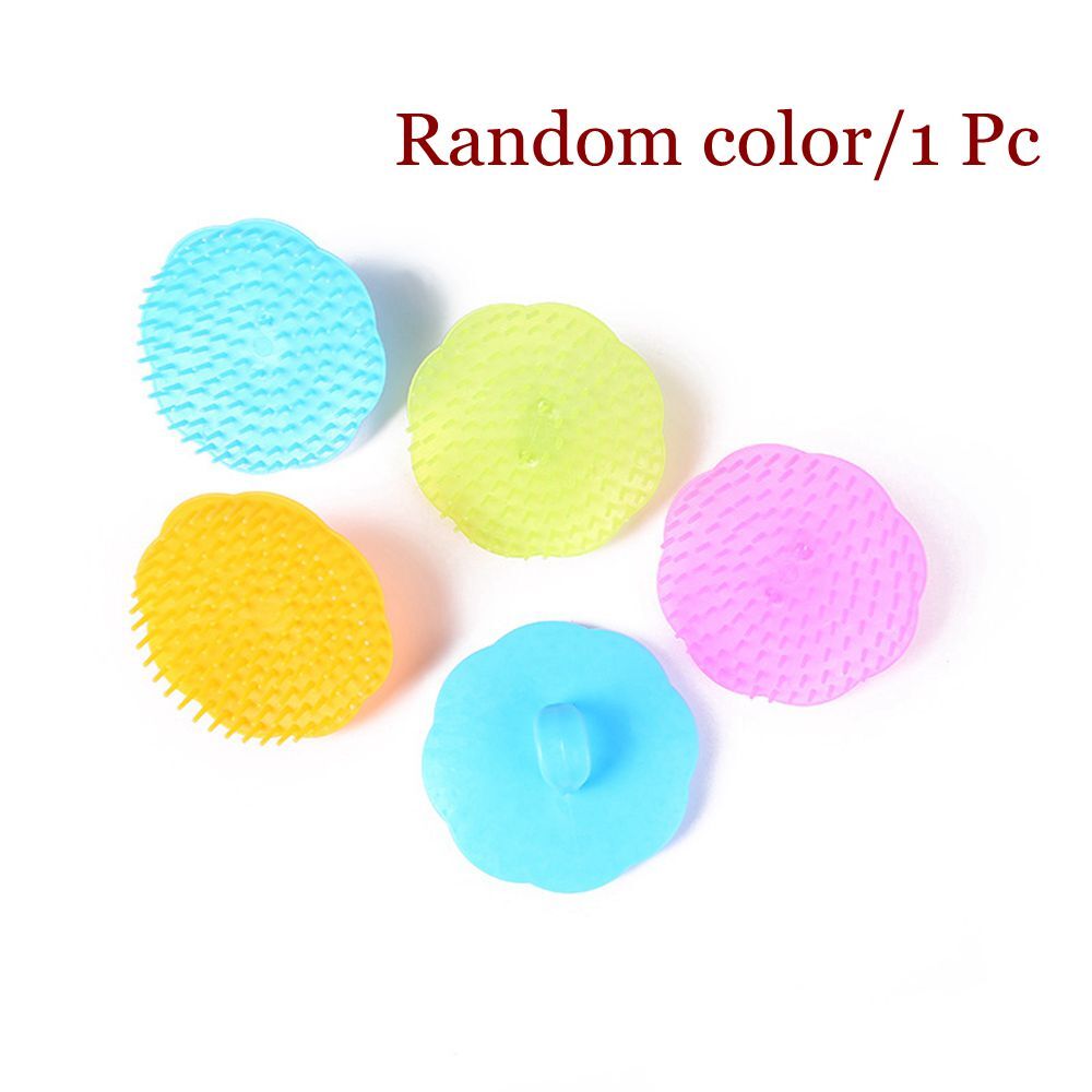 Scalp Brush Soft Silicone Hair Washing Comb Head Massage Health Care Portable