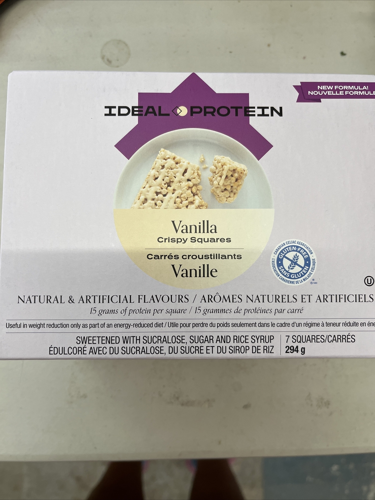 Ideal Protein Vanilla Crispy Squares BB 09/30/2026