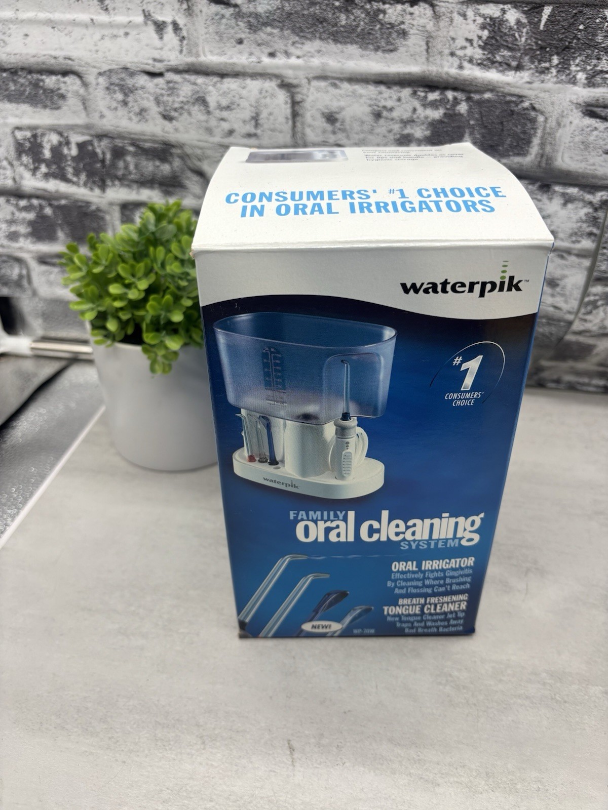 WATERPIK Family Oral Cleaning System Teeth Tongue Flosser WP-70W New In Open Box