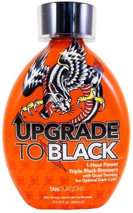 Ed Hardy UPGRADE TO BLACK 1-Hour Triple Black Dark Bronzer Indoor Tan Bed Lotion