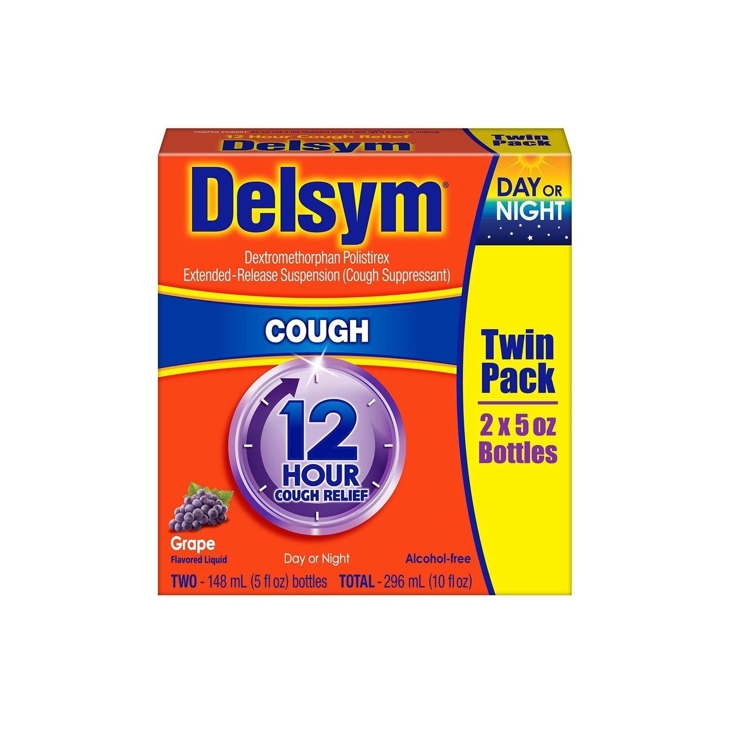 Delsym Extended Release Suspension Children’s Grape-Flavored, 5-Ounces Box (P…