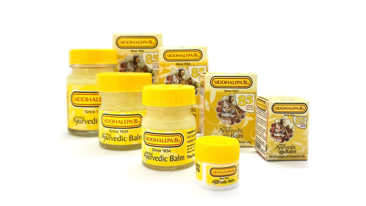 Siddhalepa Ayurvedic Balm – Herbal Pain Relief for Headache, Cold & Body Aches