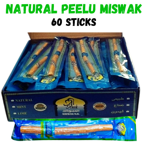 Miswak Natural Toothbrush – Al Khair Chewing Stick sewak (Peelu) 60 sticks box
