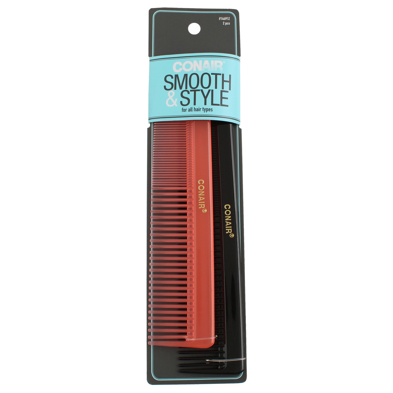 6 Pack Conair Smooth & Style Hair Combs, 2 Ct