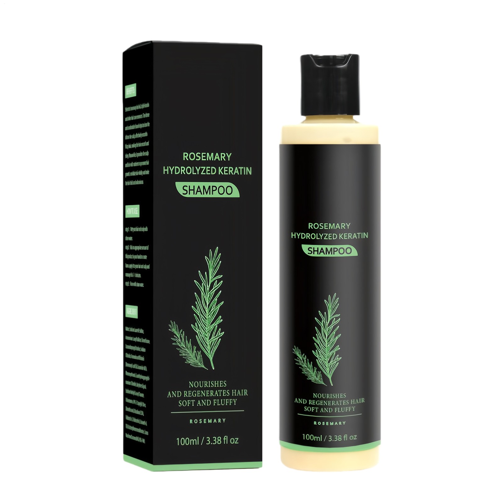 100ML Revitalizing Rosemary Shampoo Plant Extracts Dry locks Moisturizing Daily