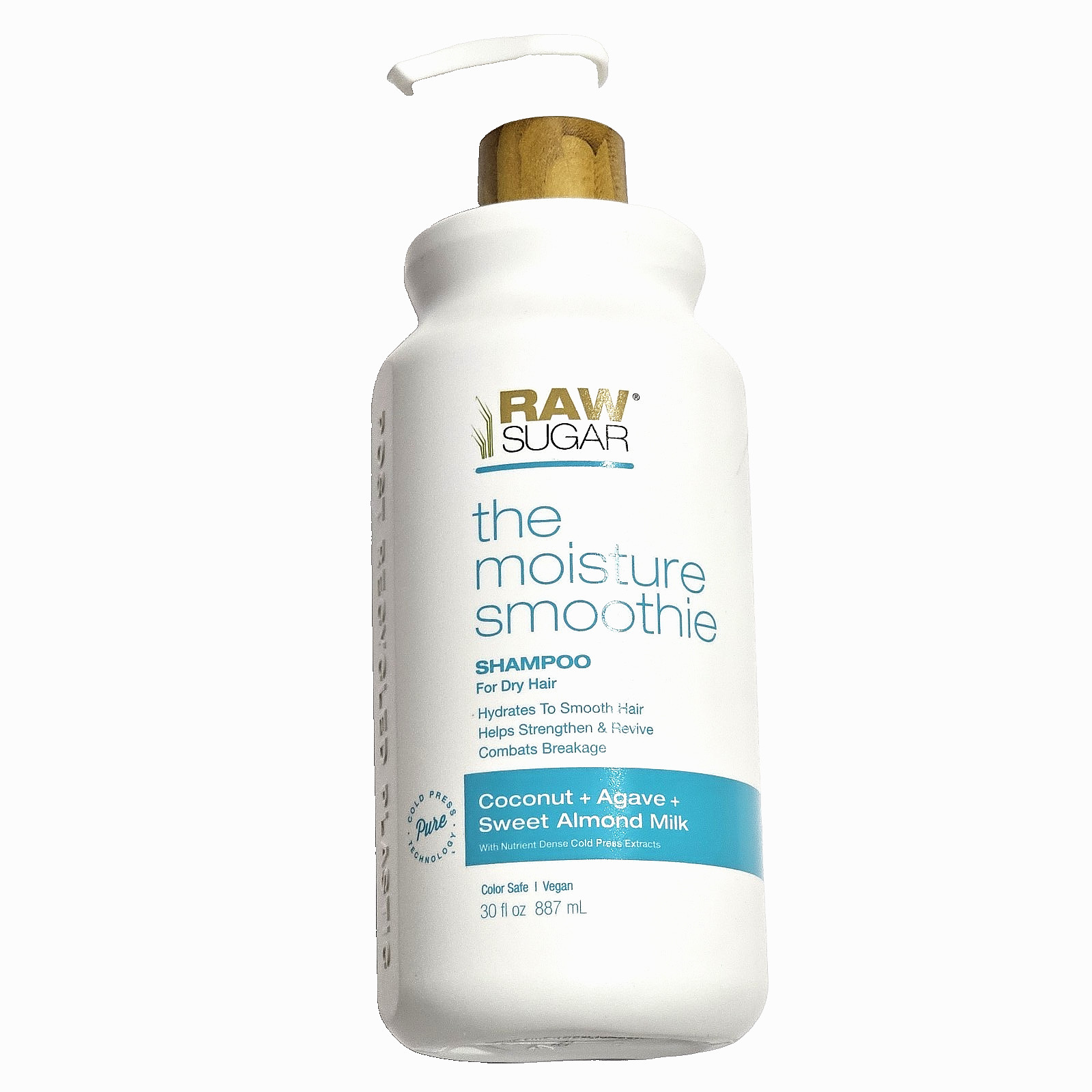 Raw Sugar Shampoo The Moisture Smoothie Coconut + Agave + Sweet Almond Milk 30oz