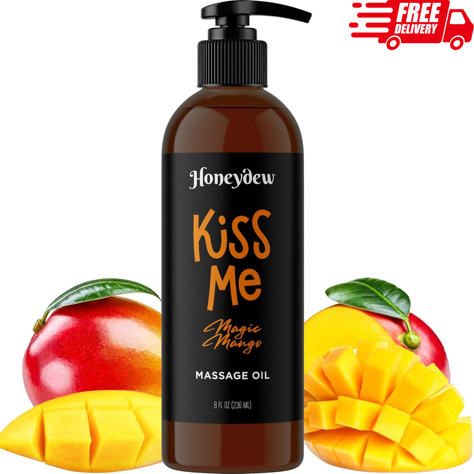 Mango Sensual Massage Oil for Couples, Full Body Massage Oil, Vegan, Non-Greasy,