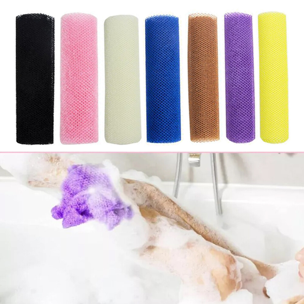 Bath Sponge, African Net Sponge, Exfoliating Back Scrubber, Body Wash Sponge⇖