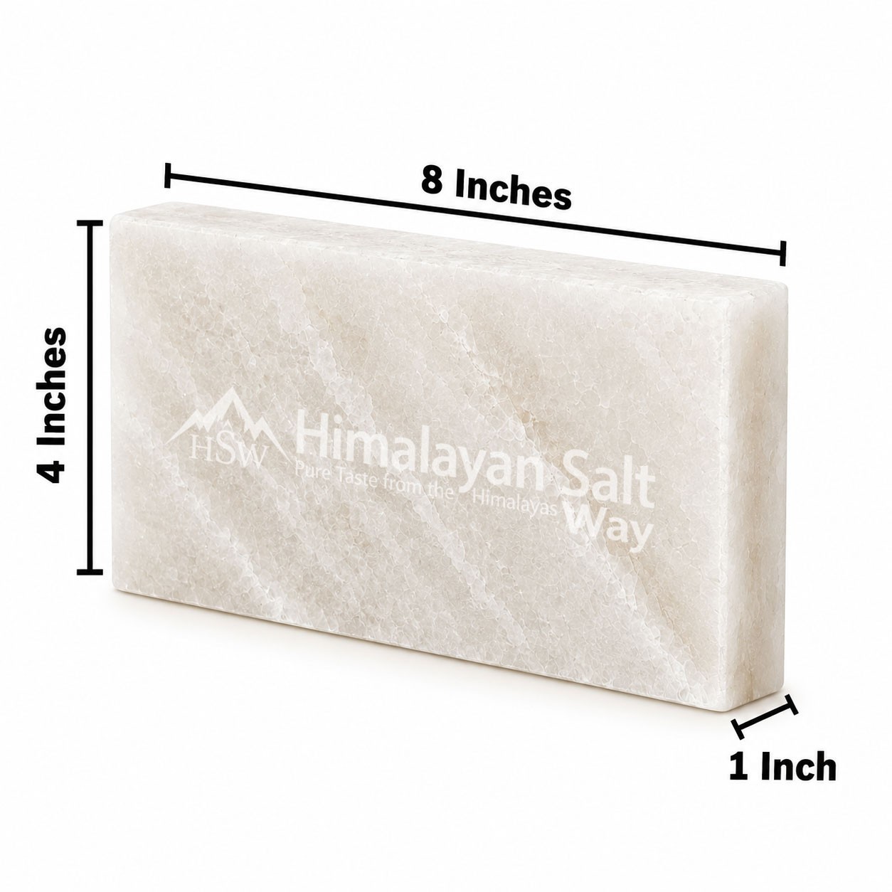 White Himalayan Salt Tiles 8″ x 4″ x 1″ Pack 100 Natural Salt Bricks for Walls
