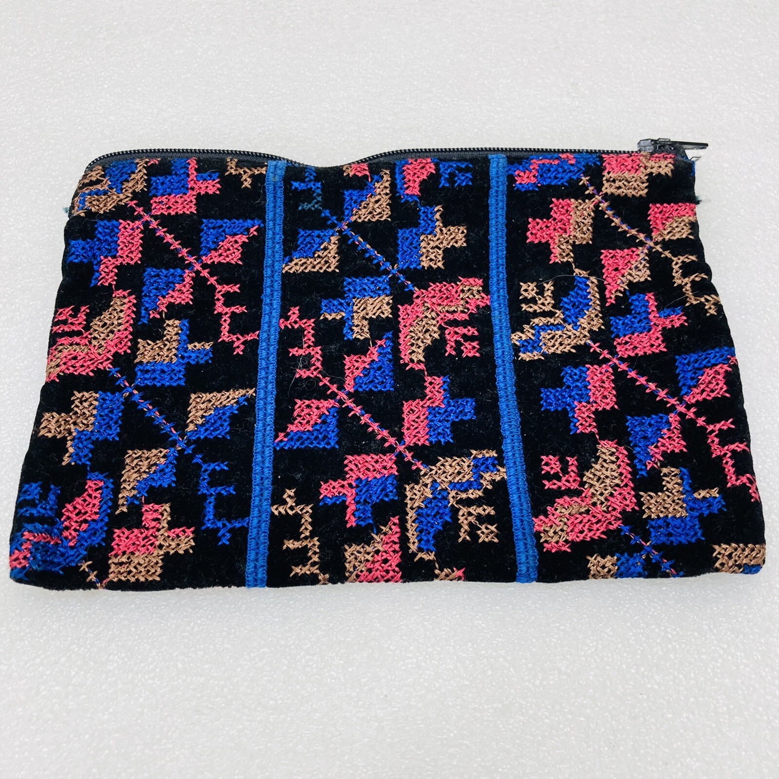 New Orleans Symphony Embroidered Zipper Pouch Bag 7″ x 5″ Black Multicolor • VG‼