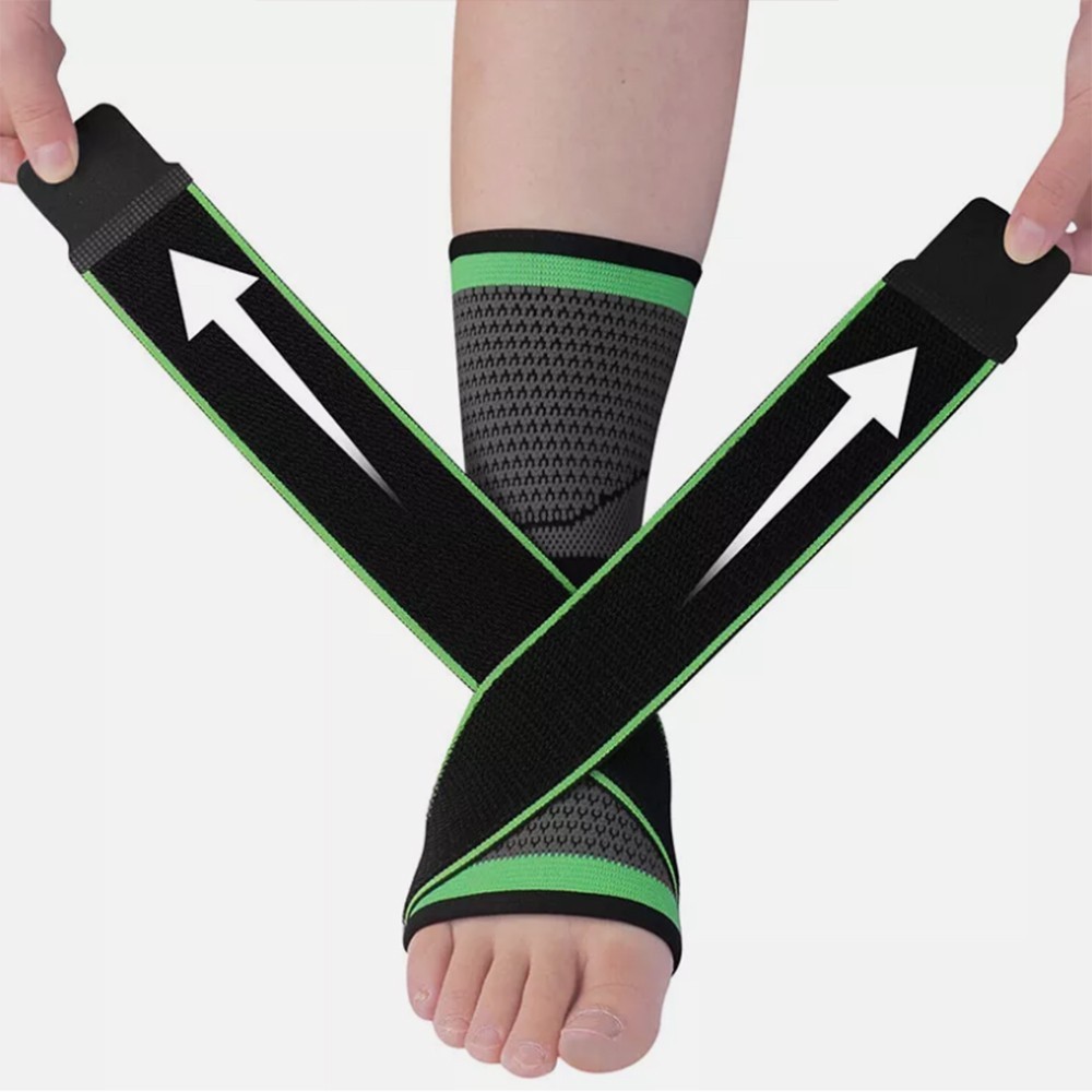 Ankle Support Brace Compression Sleeve Plantar Fasciitis Pain Relief Foot Wrap