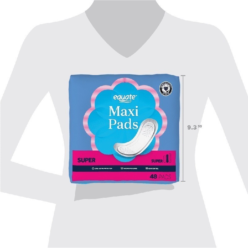 Super Absorbent Maxi Pads Unscented 288 Count Leak Protection Odor Control New
