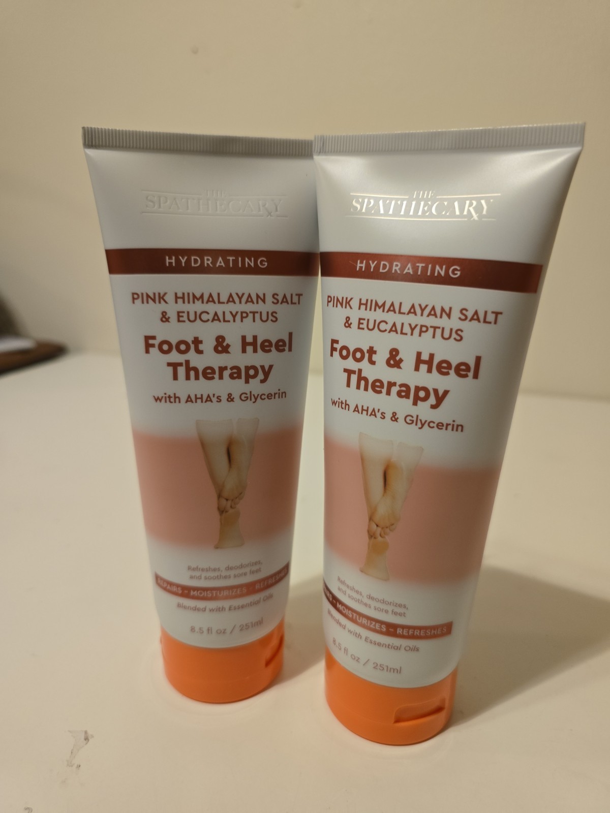 Hydrating Pink Himalayan Salt &eucalyptus Foot &heel With Aha’s & Glycerin