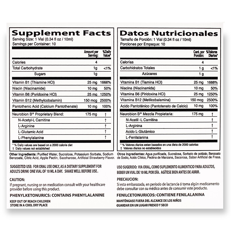 NEUROBION PLUS B ✅COMPLEX VITAMINS 10 Drinkable Vials