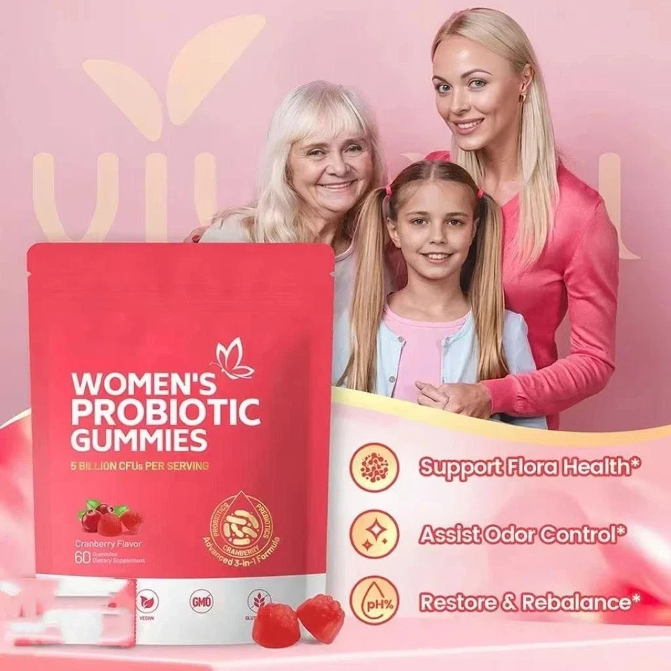 VivoNu Cranberry Probiotic Gummies | Targeting Body Odor, Women’s Health, and Bo