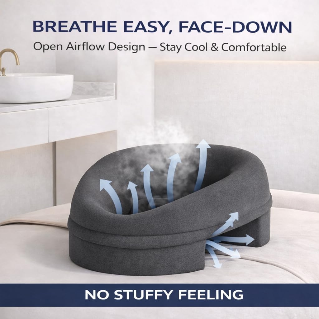 Upgraded 2026 Extra Large Breast Support Pillow for Massage & Relaxation