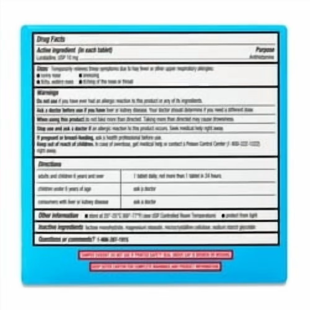 Non-Drowsy Loratadine Allergy Relief Tablets, 10 Mg, 45 Ct