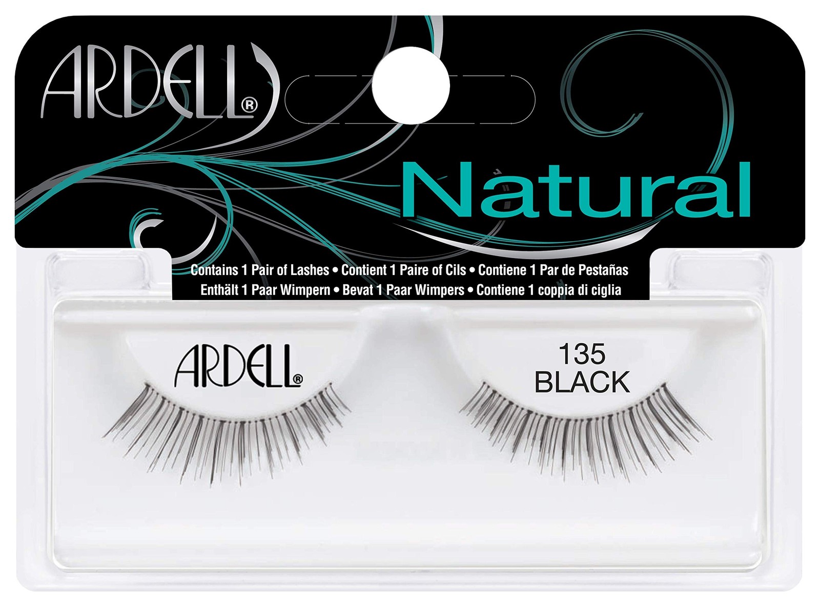 Ardel Glamour Lashes 135 Black, 1 Pair 1 pair (Pack of 1), Black