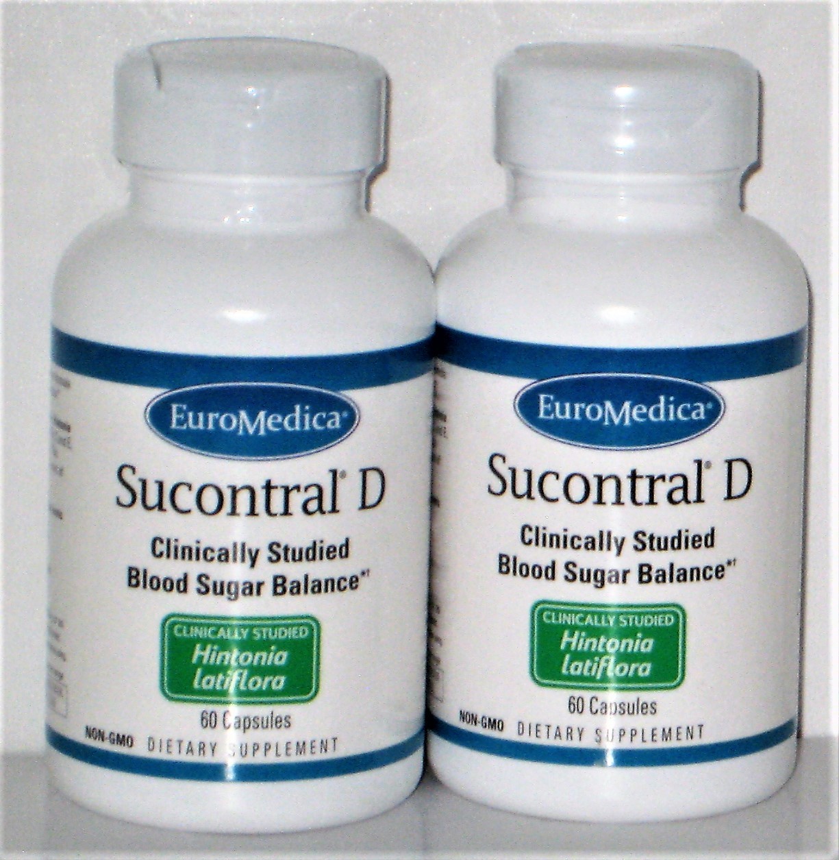 (2) SUCONTRAL-D 60cap,EUROMEDICA, BLOOD SUGAR BALANCE, FREE BOOKLET ON D!ABETES
