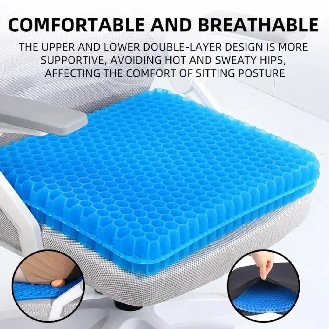 Honeycomb Gel Seat Cushion 2.5cm Thick | Cooling, Orthopedic Support