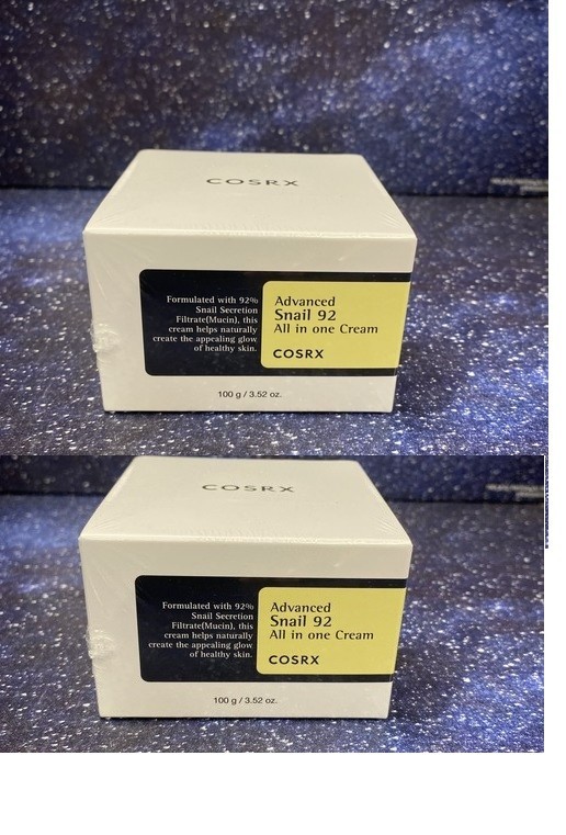2 Pack COSRX cosS02-C Advanced Snail 92 All in One Cream – 3.52 oz Exp 2027