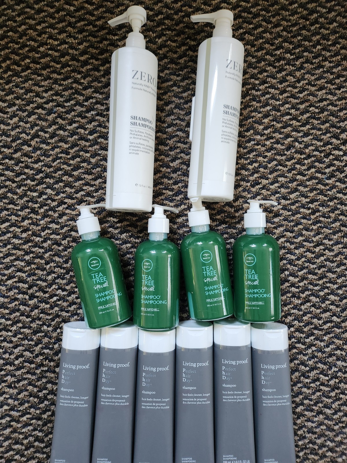 TEA TREE, ZERO AND LIVING PROOF SHAMPOO