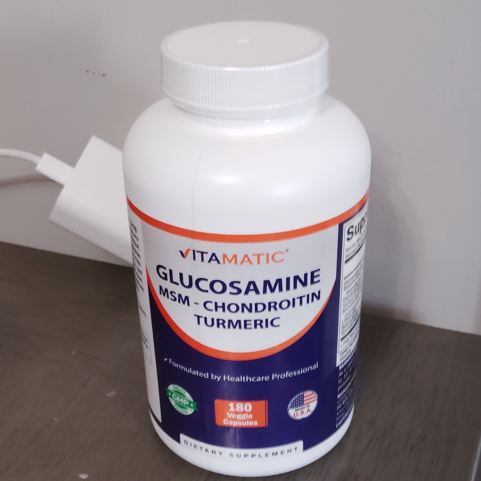 Vitamatic Glucosamine Chondroitin MSM + Turmeric Joint Support 180 Veg 1500mg