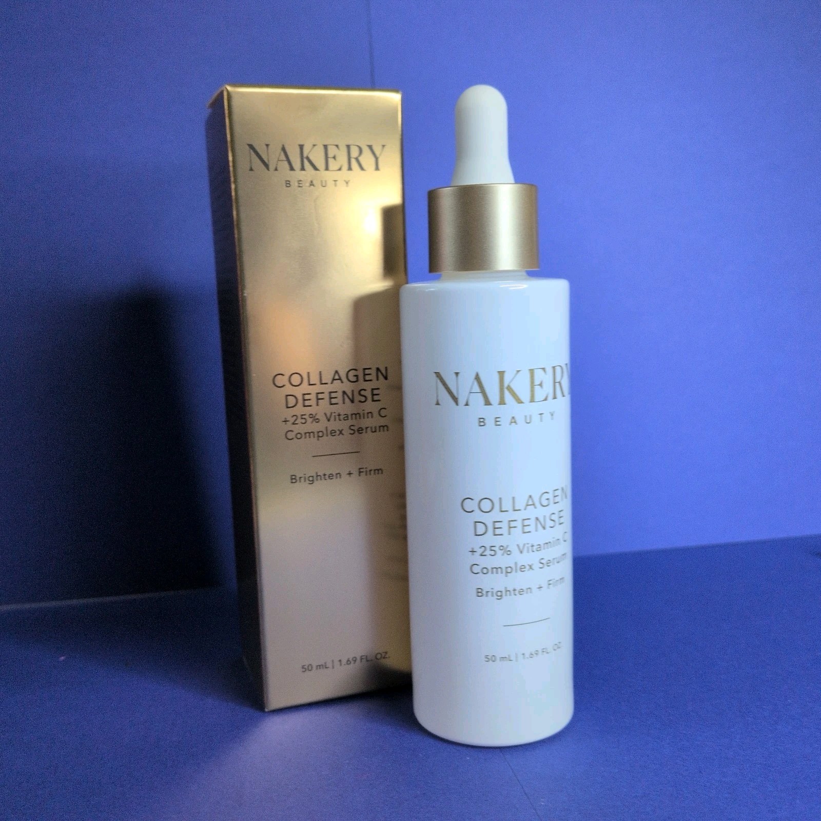 Nakery Beauty Collagen Defense Vitamin C Serum Brighten & Firm 1.69 fl oz NIB