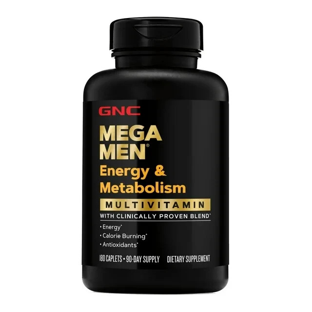 GNC Mega Men Energy Metabolism Multivitamins ea Total 180 Ct